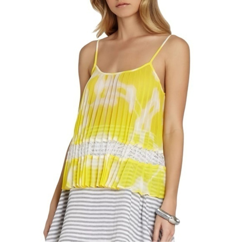 BCBGeneration Sleeveless Pleated Top